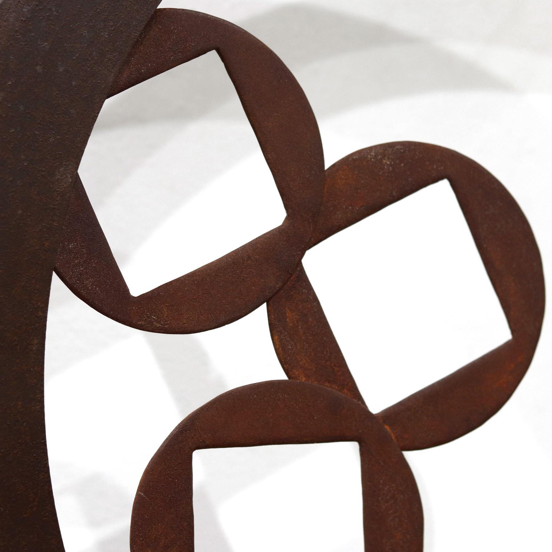 Grande sculpture en acier organique et géométrique abstraite moderne d'extérieur Pula Cascade  en vente 1