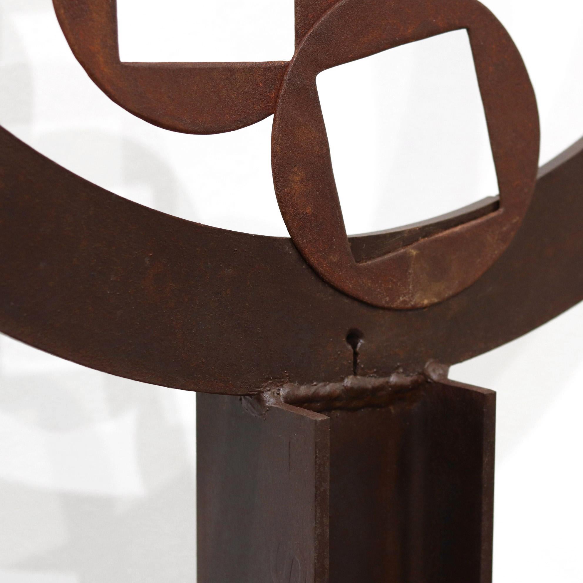 Grande sculpture en acier organique et géométrique abstraite moderne d'extérieur Pula Cascade  en vente 3