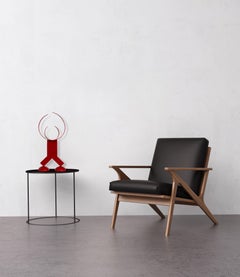 Toreador - Contemporary Expressive Red Geometric Abstract  Metal Sculpture