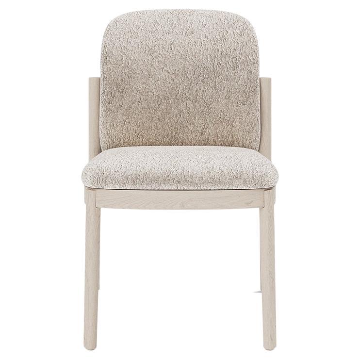Granville Bridge Side Chair Ivory Ultra Matte Lacquered & Client Own Material
