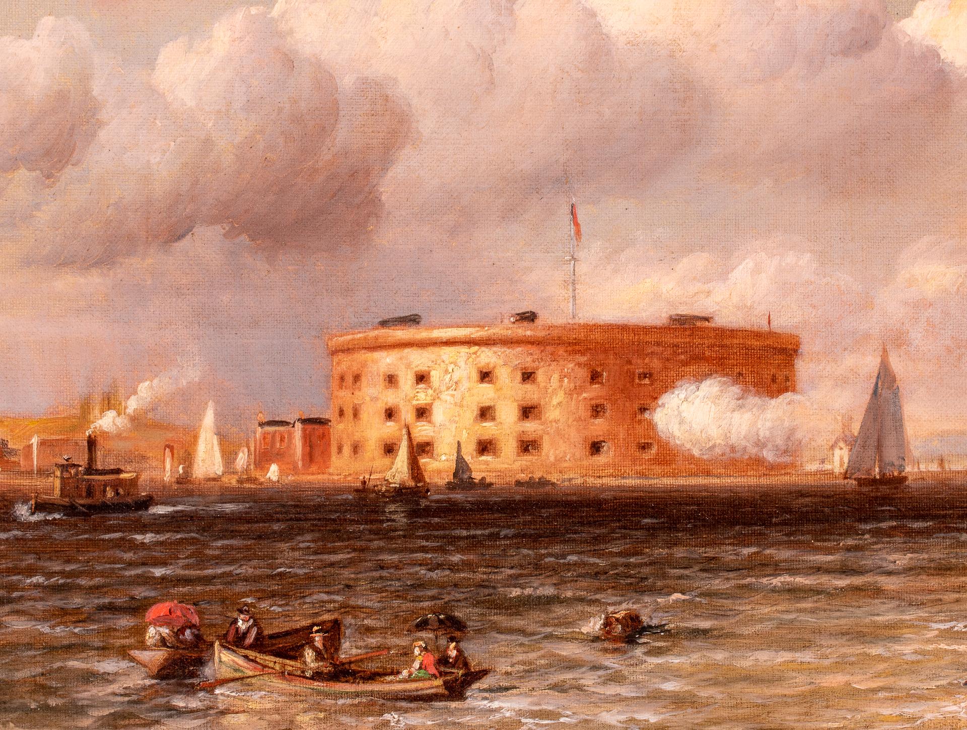 Maritime Gemälde aus dem späten 19. Jahrhundert geben oft einen guten Einblick in den massiven Wandel, der sich in dieser Zeit im Schiffbau vollzog: das Ende der Segelschiffe als Handels- und Kriegsmächte und der Beginn von Stahlrümpfen und