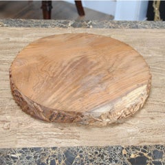 Grape Carved Teak Serving Platter