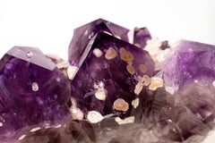 Grape Jelly Amethyst Druzy Cluster with Rare Cristobalite Inclusions