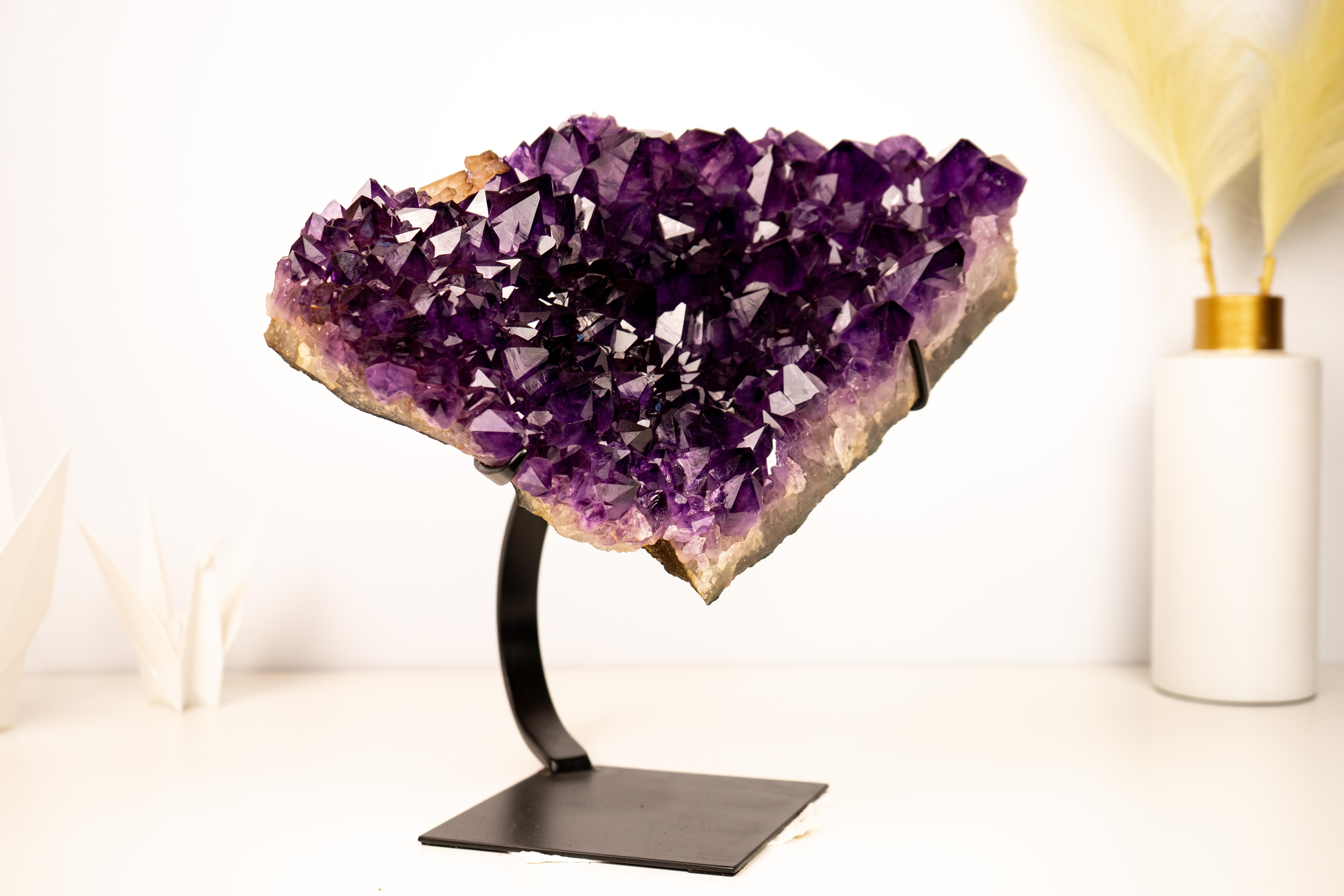 Brazilian Grape Jelly Purple Amethyst Cluster For Sale