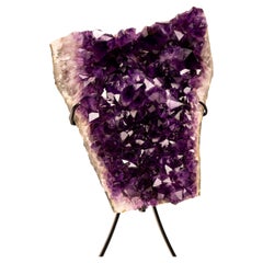 Grape Jelly Purple Amethyst Cluster – Statement Piece with Flower Formation