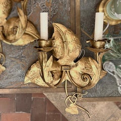 Grape Vine Gilt Sconces
