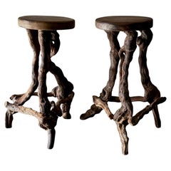 Vintage Grape Vine Stools