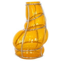 Grapefruit Yellow Babà Sculptural Vase by Alice Crepaldi