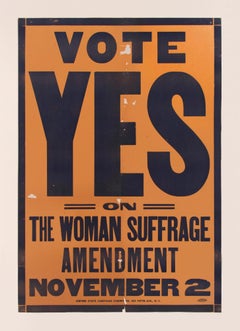 Graphic American Suffragette Poster Commissioned by the Empire State Campaign
