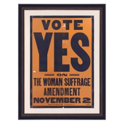 Used Graphic American Suffragette Poster Commissioned by the Empire State Campaign 