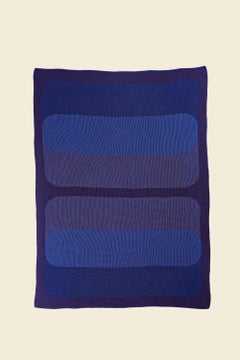 Graphic Blanket in Blue/Purple - BOI x LEIGH BAGLEY