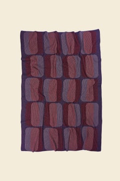 Graphic Blanket in Red/Purple - BOI x LEIGH BAGLEY