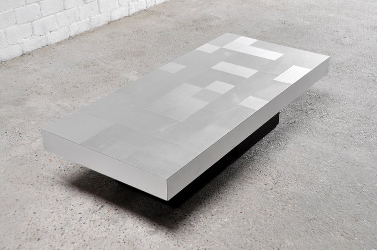 graphic-brushed-aluminium-coffee-table-italy-1970s-at-1stdibs
