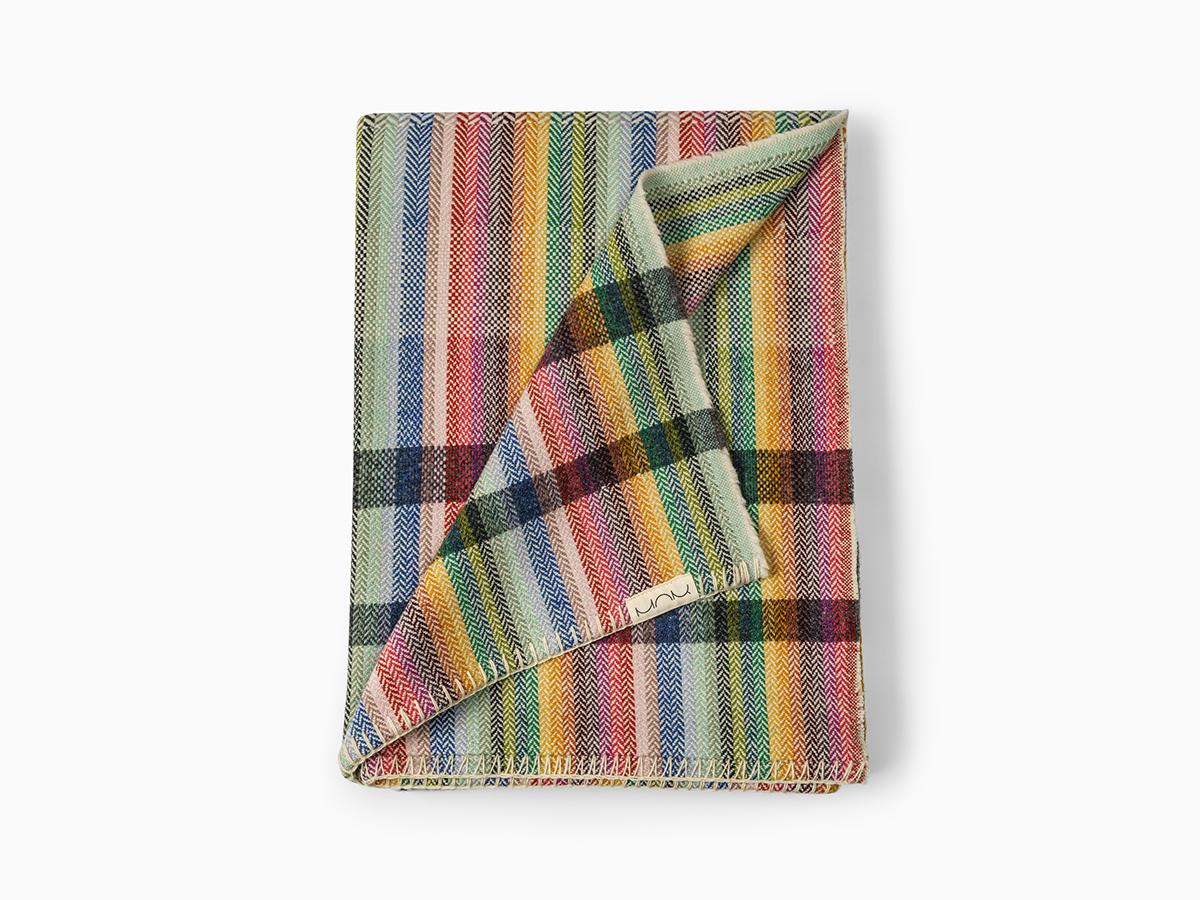 This blanket is inspired by and pays hommage to the heritage of wool manufacturing in Serra da Estrela. It is designed with the intent of retrieving and displaying the array of traditional loom stiches, in juxtaposition. Although very graphical and