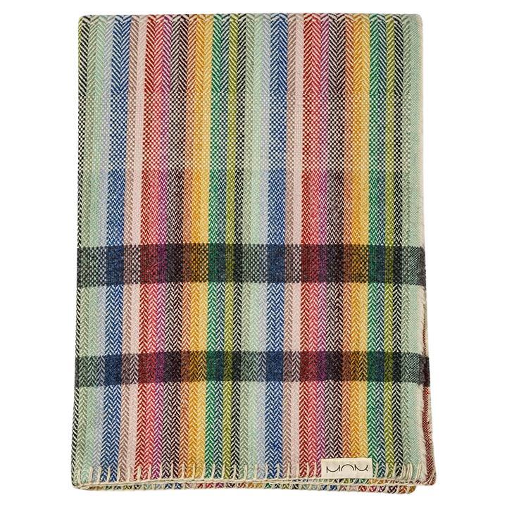 Graphic Burel Wool Multicoloured Blanket