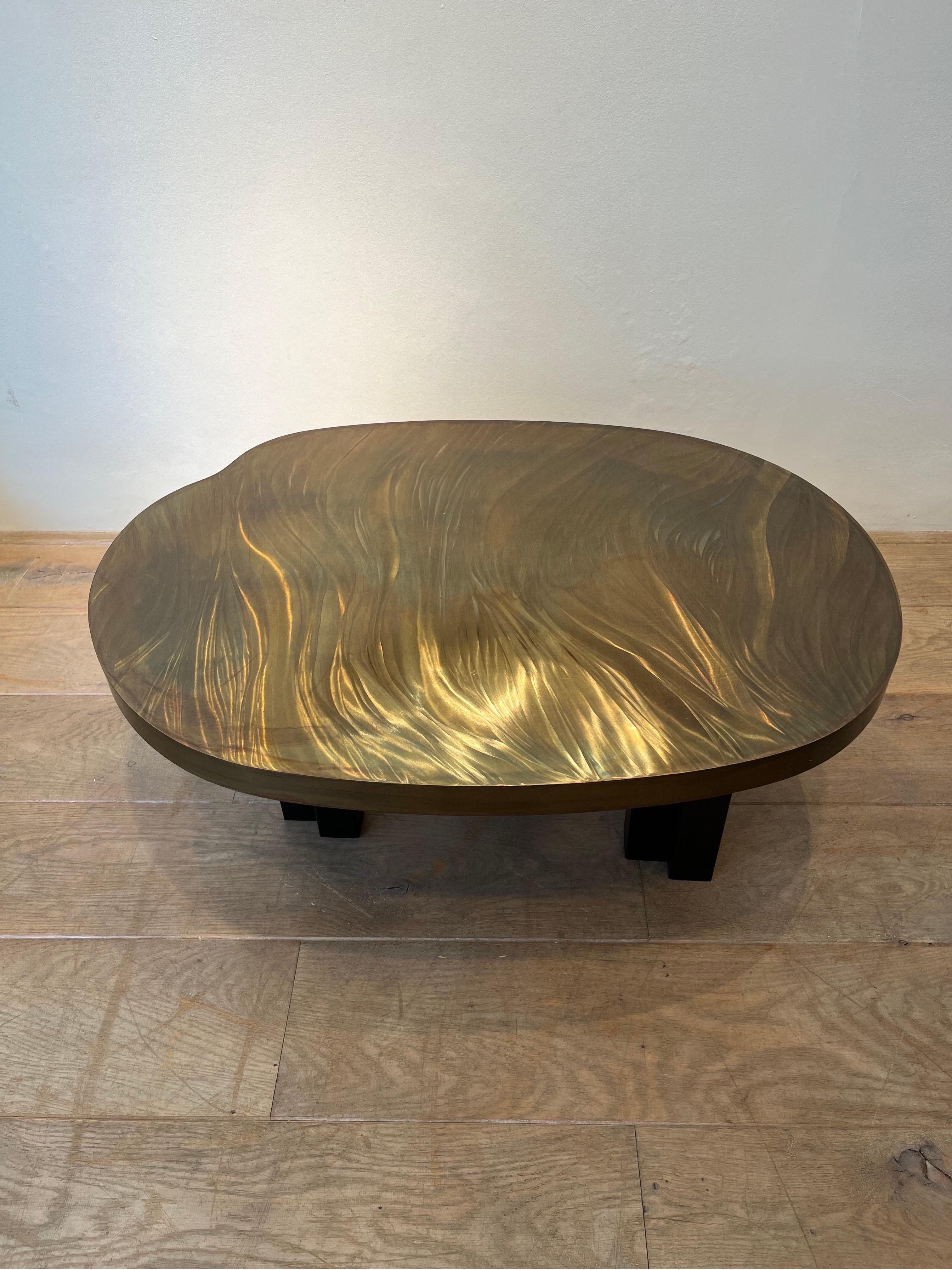 Mid-Century Modern Graphic Coffee Table by Christian Krekels, Signed, 1980s