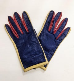 Graphic Color Blocked Handschuhe