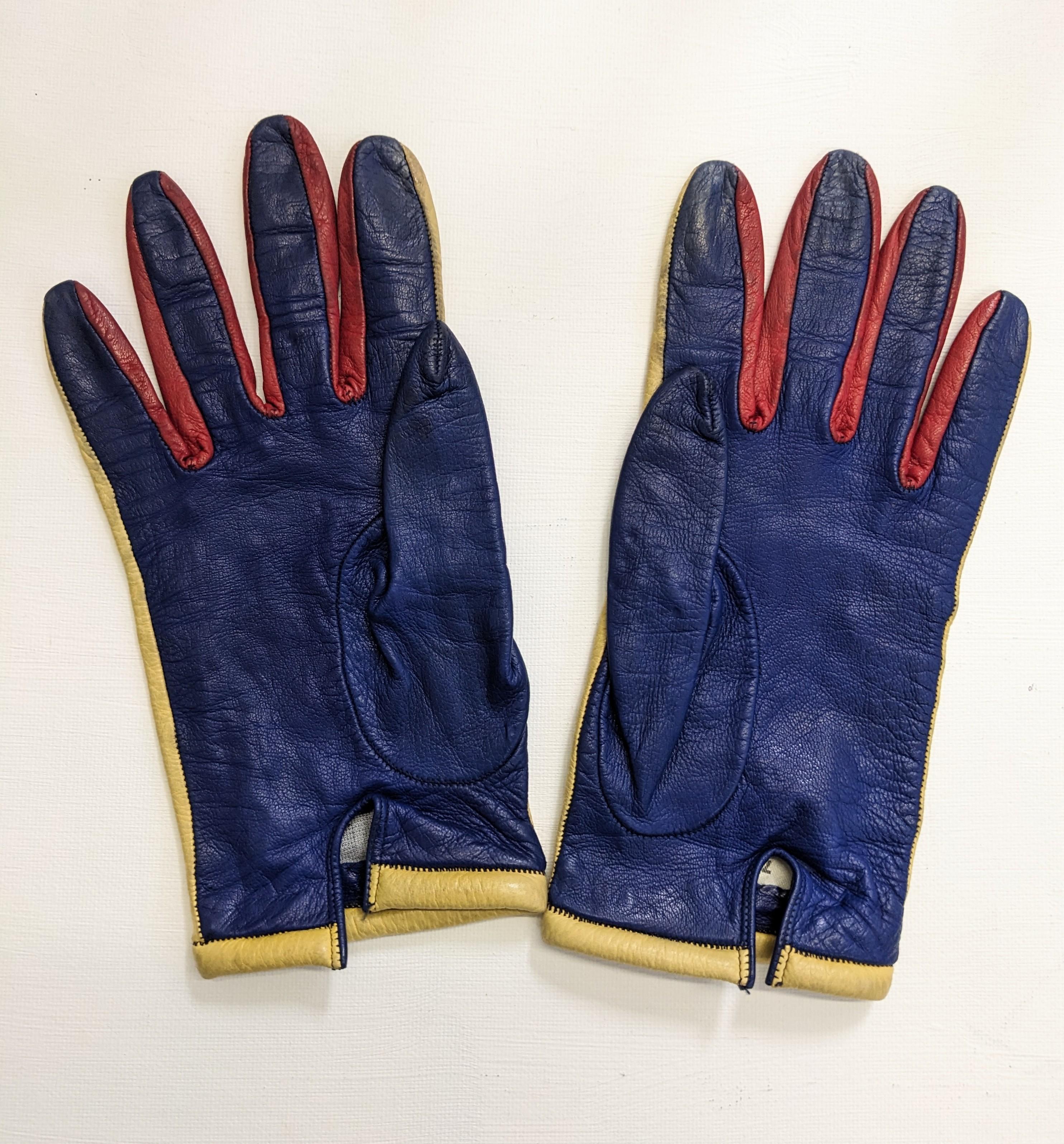 Women's or Men's Graphic Color Blocked Gloves For Sale