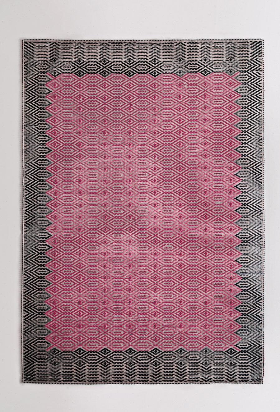 Graphic, Duo-Tone Allover Carpet in Hand-Tufted Sardinian Wool (21. Jahrhundert und zeitgenössisch) im Angebot