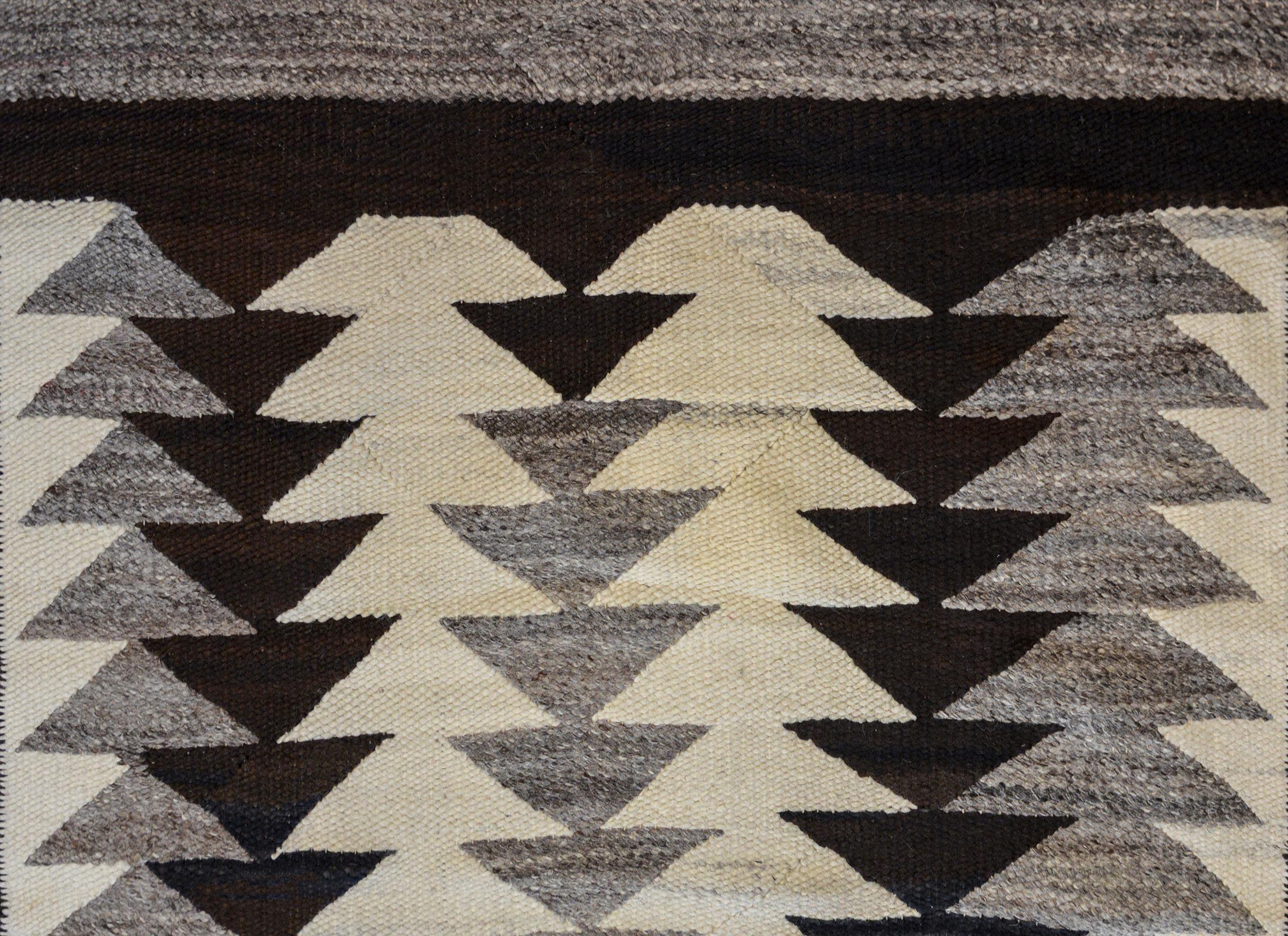 Wool Graphic Early 20th Century Navajo Rug
