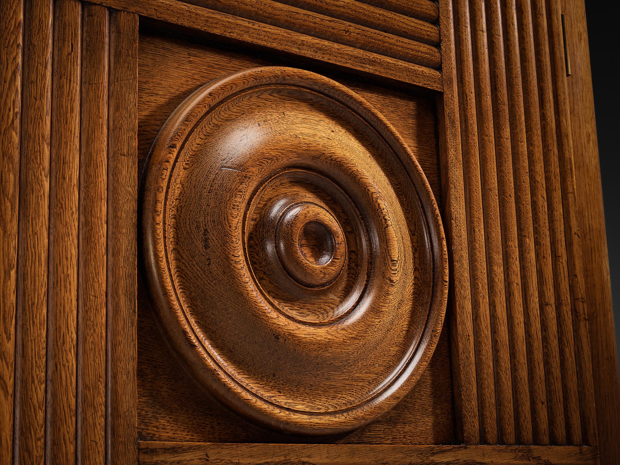 Credenza grafica francese Art Déco in Oak patinato in vendita 2