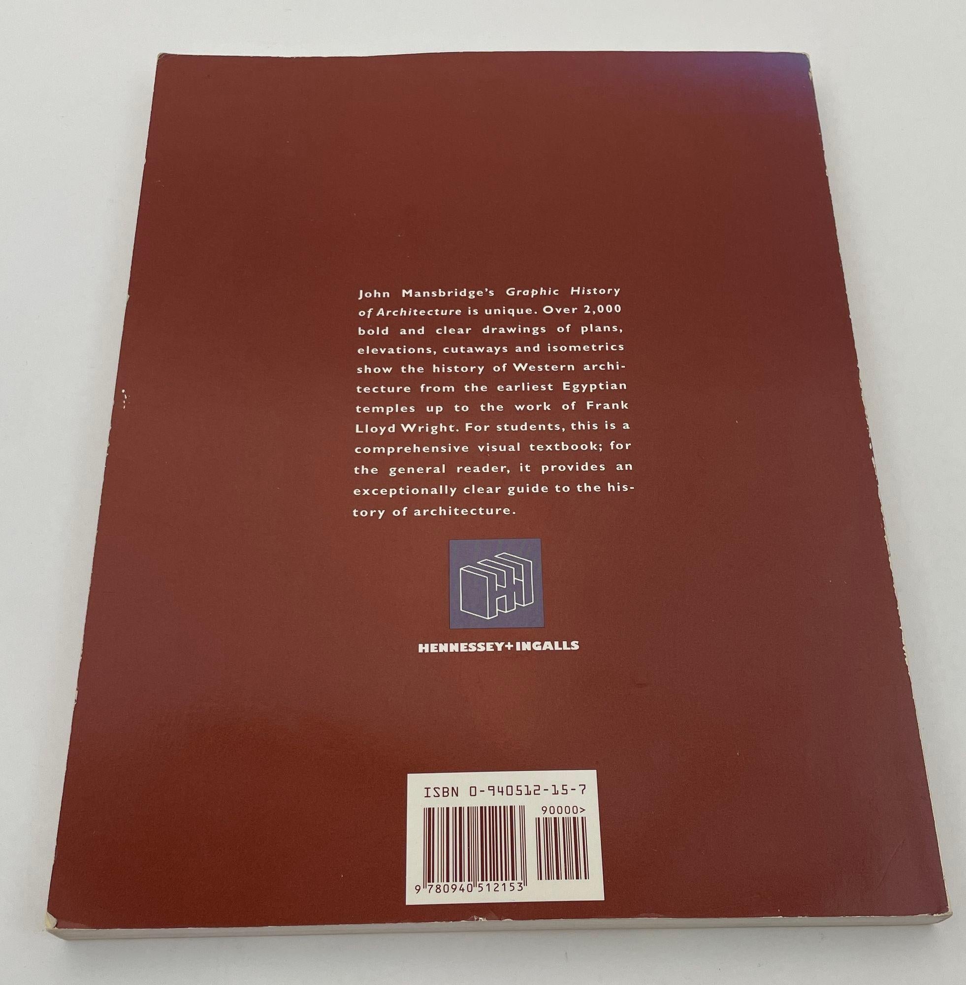 Mid-Century Modern Histoire graphique de l'architecture de John Mansbridge Sofcover 1999 en vente