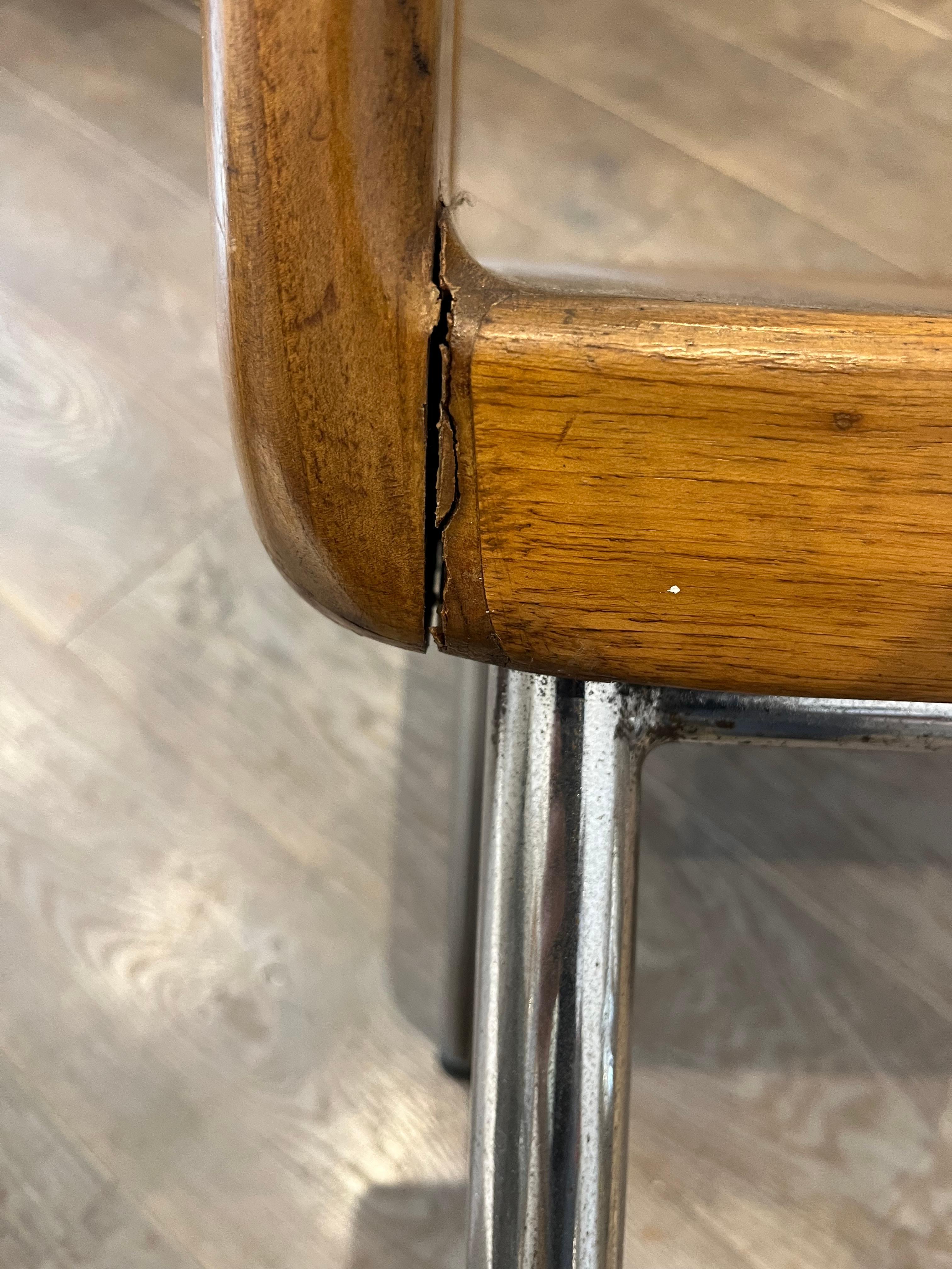 Graphic Italian Armchair, 1940s For Sale 6