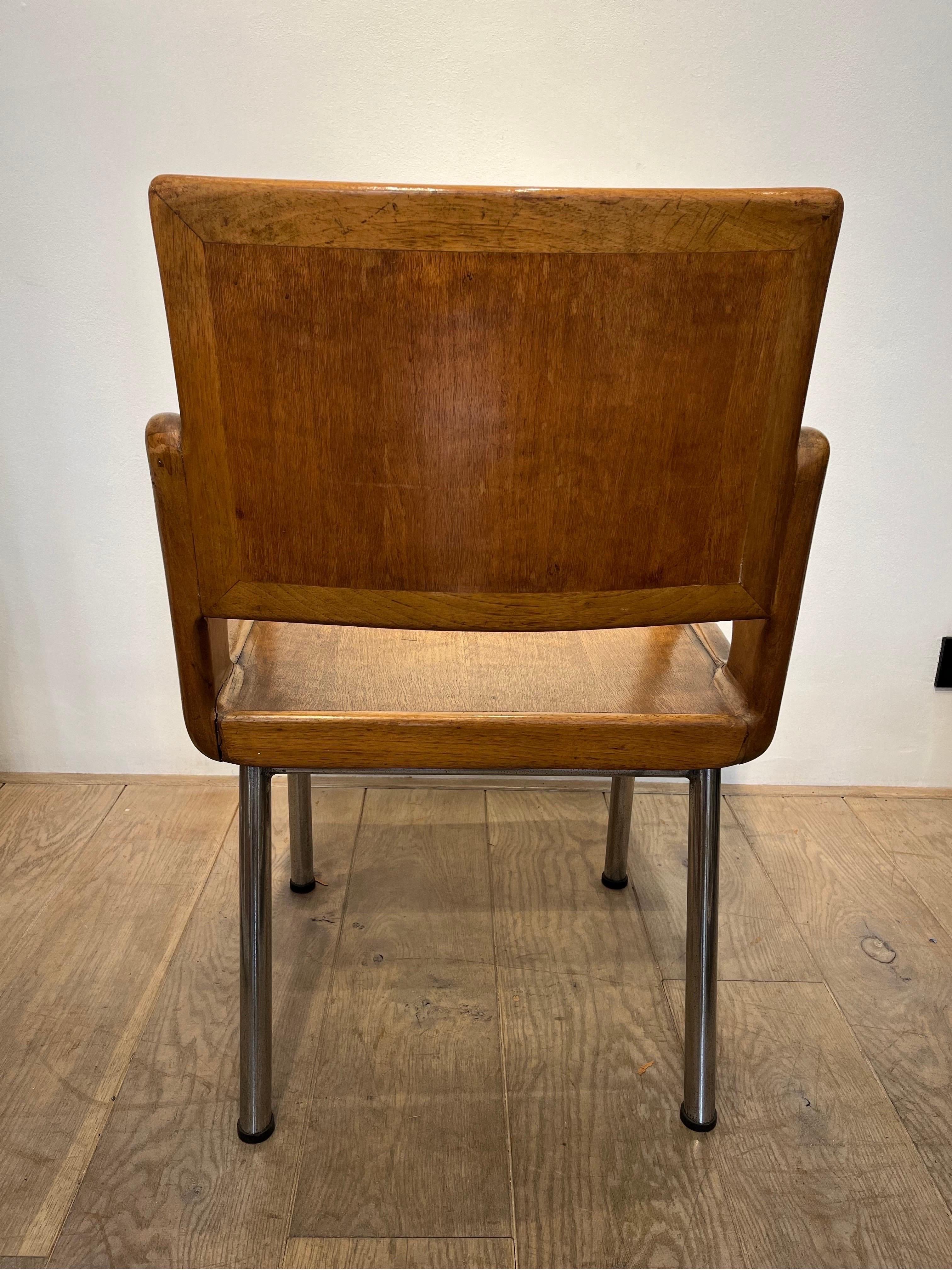 Graphic Italian Armchair, 1940s For Sale 2