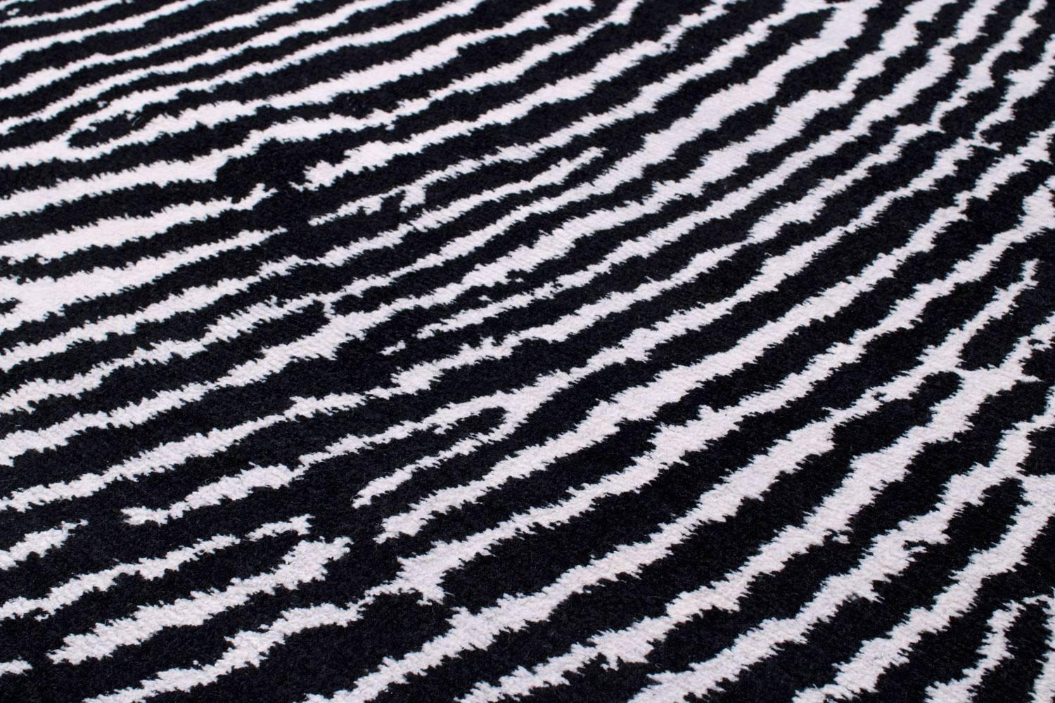 Moderne Tapis moderne et graphique noué à la main, imprimé Thumbprint de Joseph Carini en vente