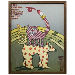 Retro Graphic Poster for the Pensylvania Festival of the Arts by Lanny Sommese