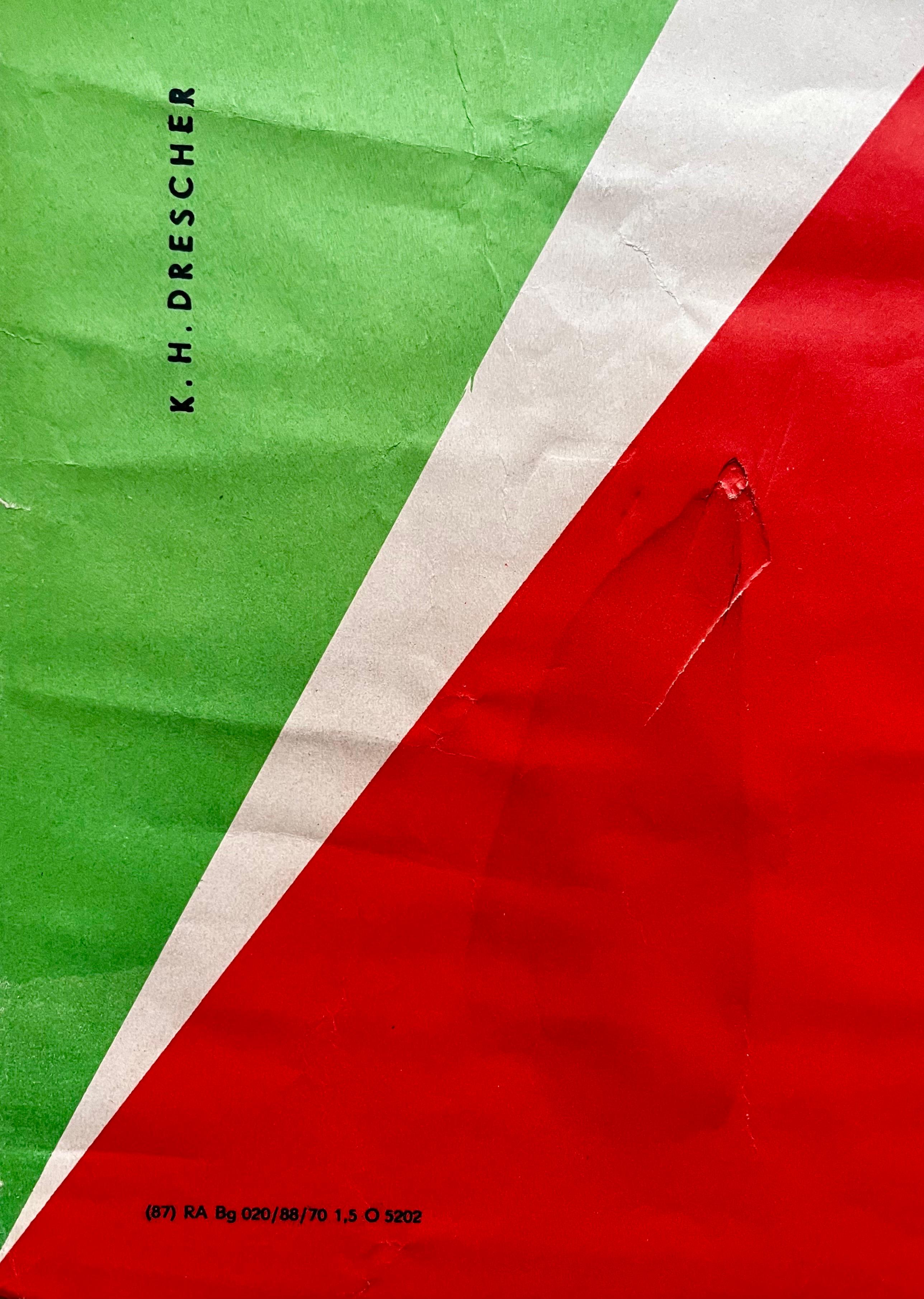 Late 20th Century Graphic Poster of Cock-a-Doodle Dandy by Seán O'Casey performed in Berlin, 1970 For Sale