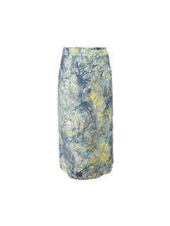Erdem Graphic Printed Midi Pencil Skirt Size M