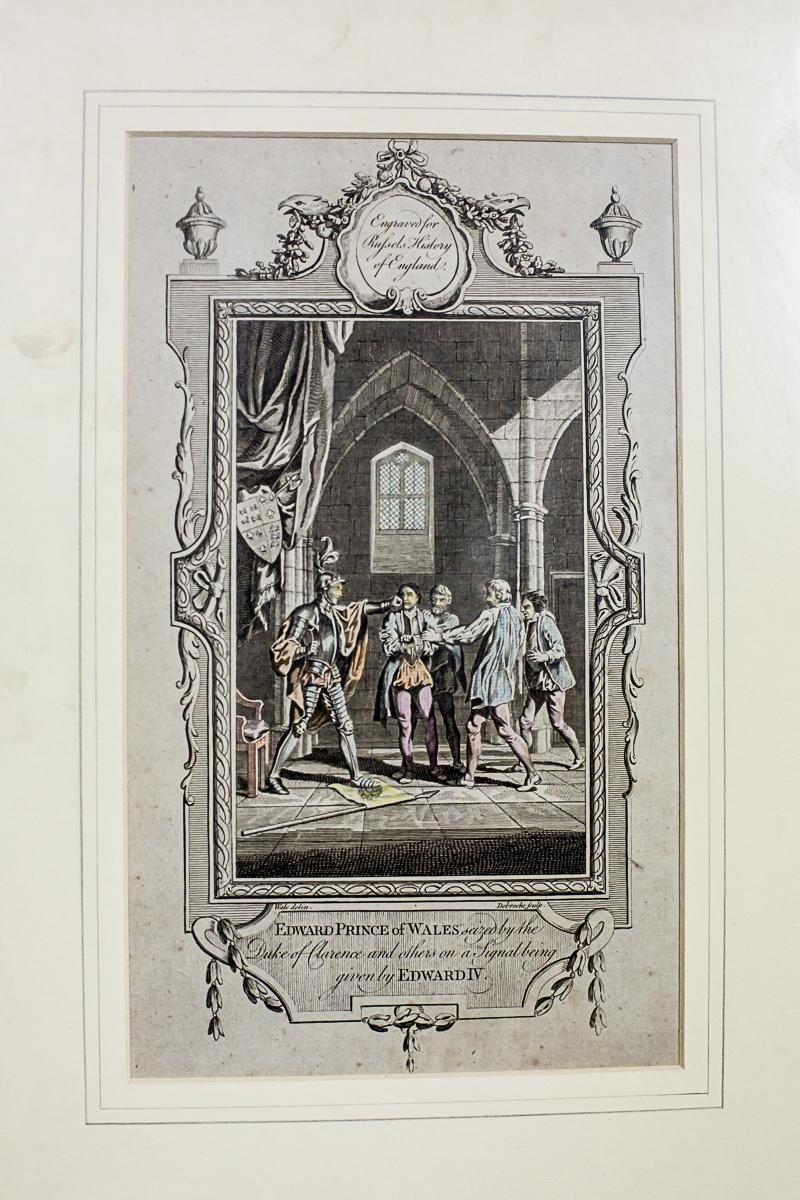 European Graphic, Russel's History of England, Edward, Prince of Wales For Sale