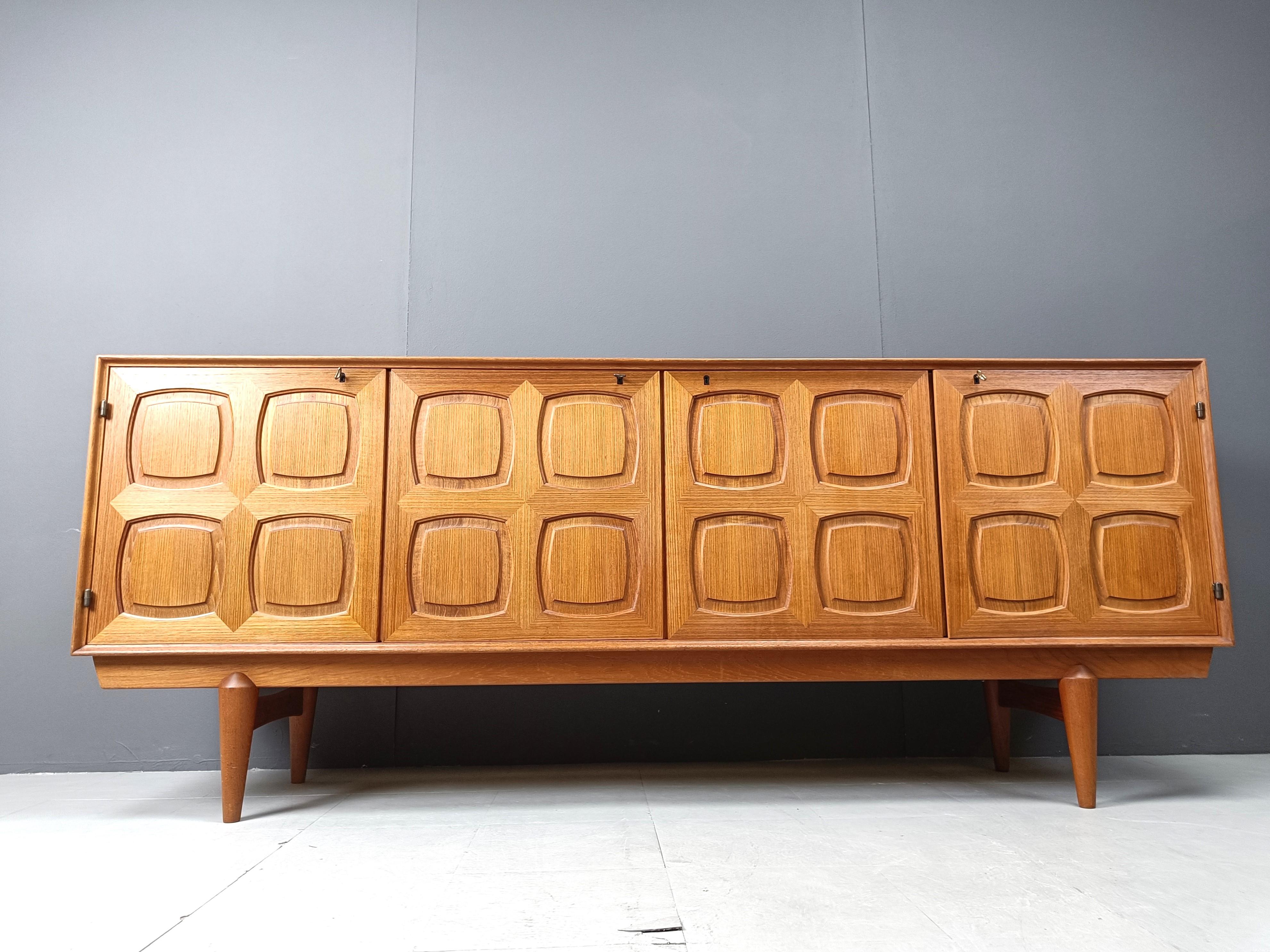 Mid-20th Century Graphic sideboard by Gustav Bahus, 1960s