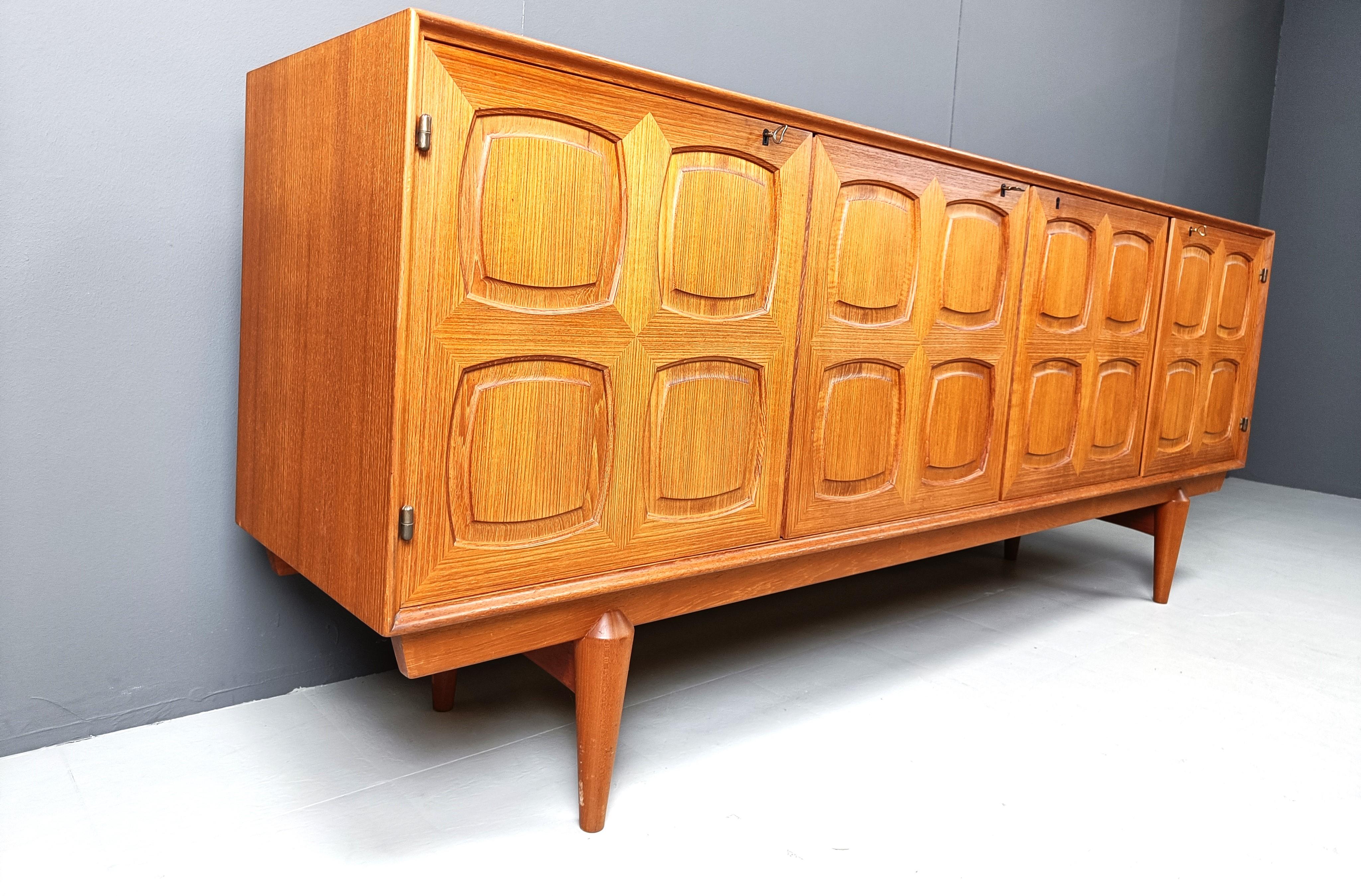 Graphic sideboard by Gustav Bahus, 1960s 2