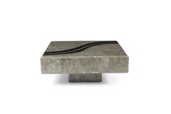 Graphic Tessellated Marble Coffee Table