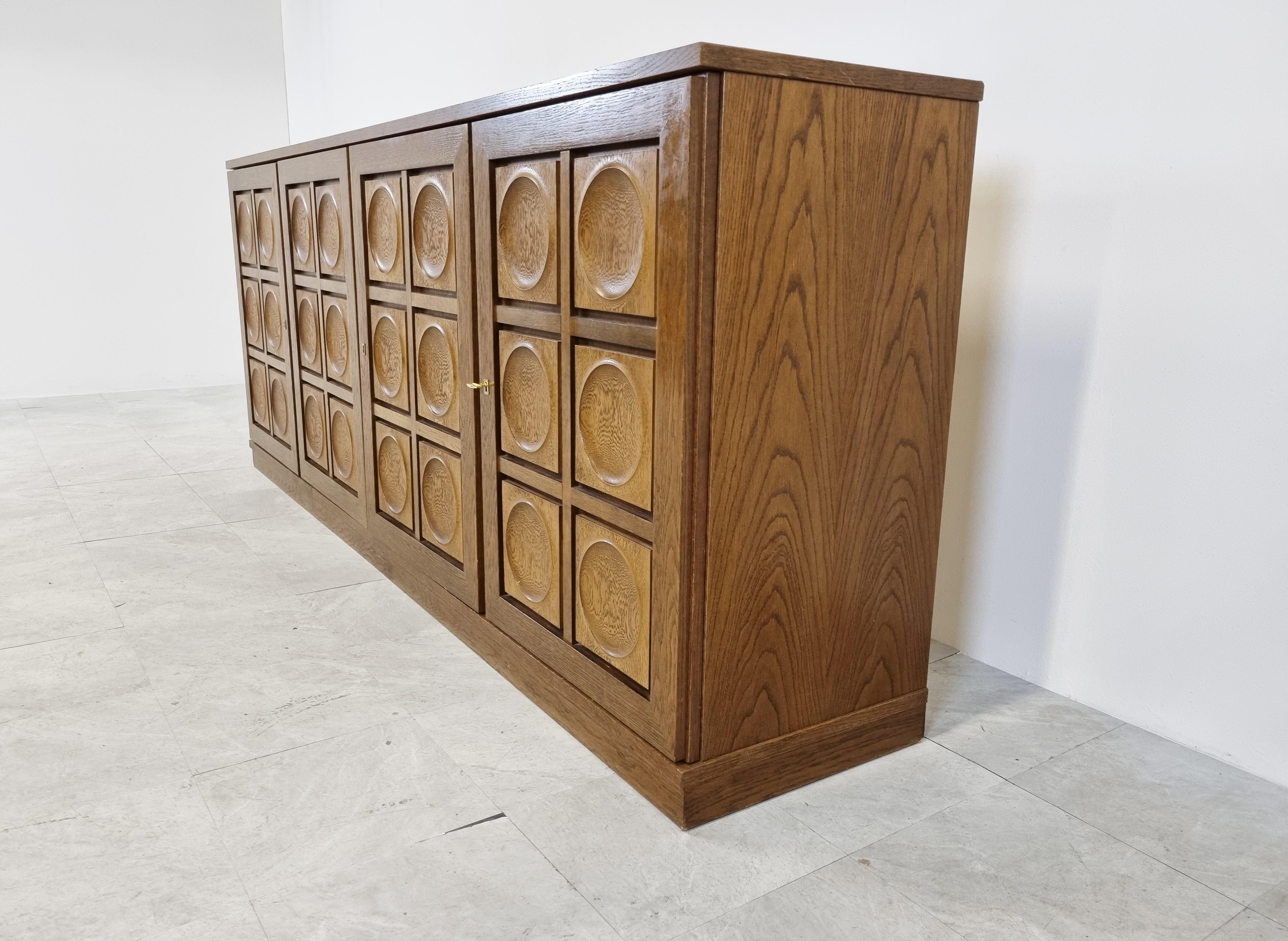 Graphical Brutalist Credenza, 1970s 4
