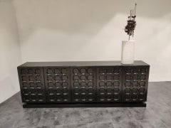 Graphical Brutalist Credenza, 1970s