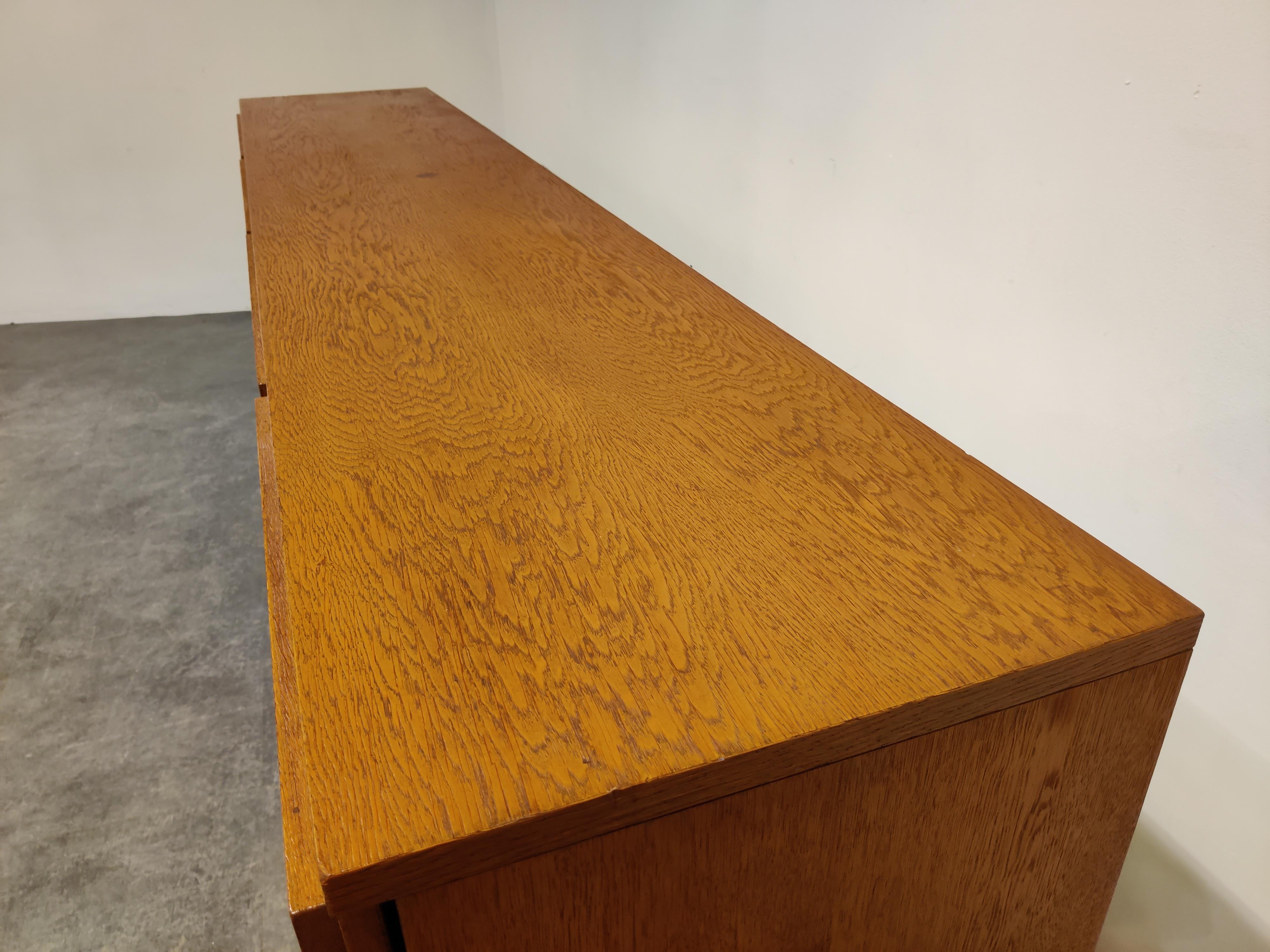 Graphical Brutalist Credenza, 1970s 1