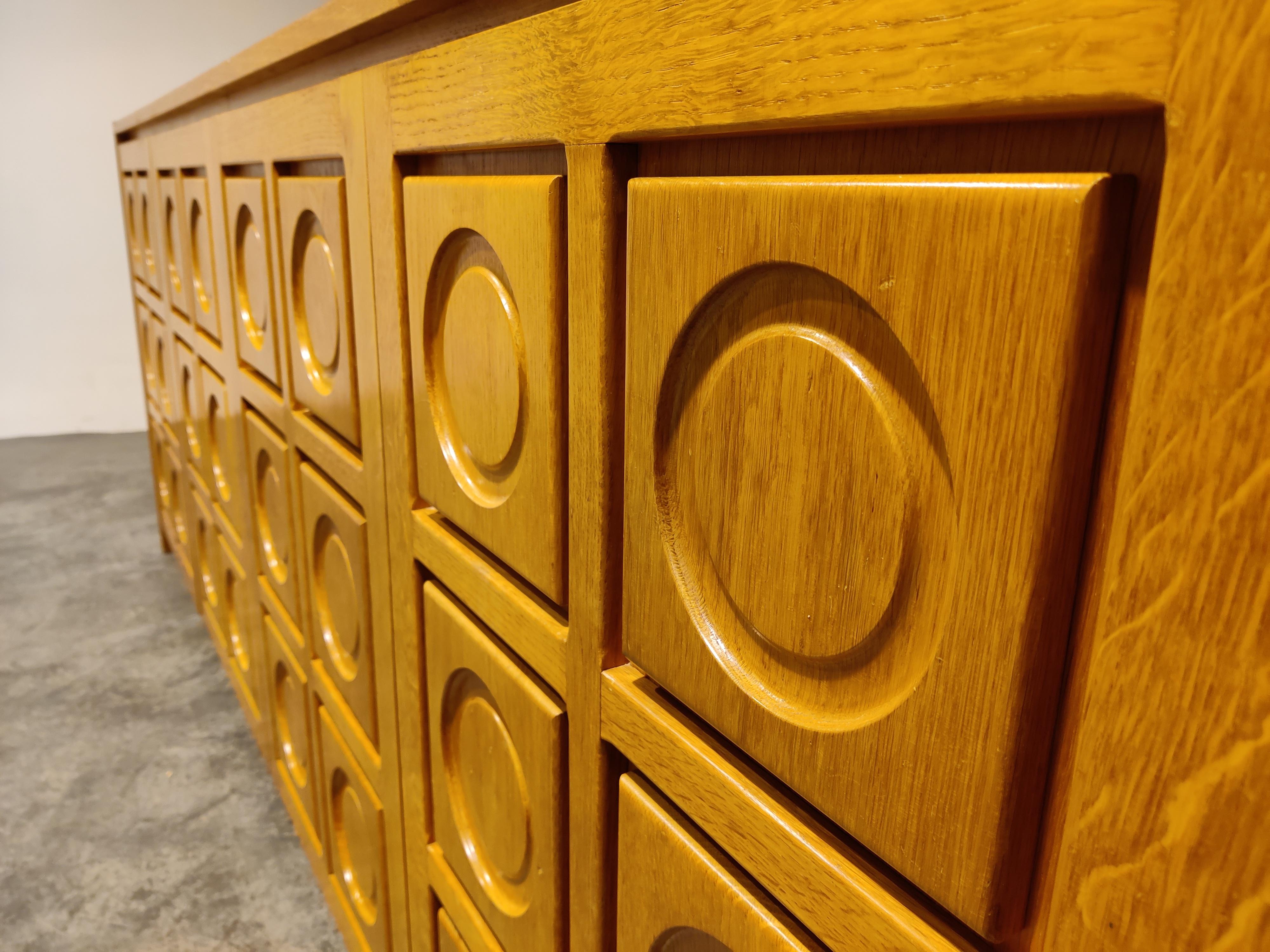 Graphical Brutalist Credenza, 1970s 3