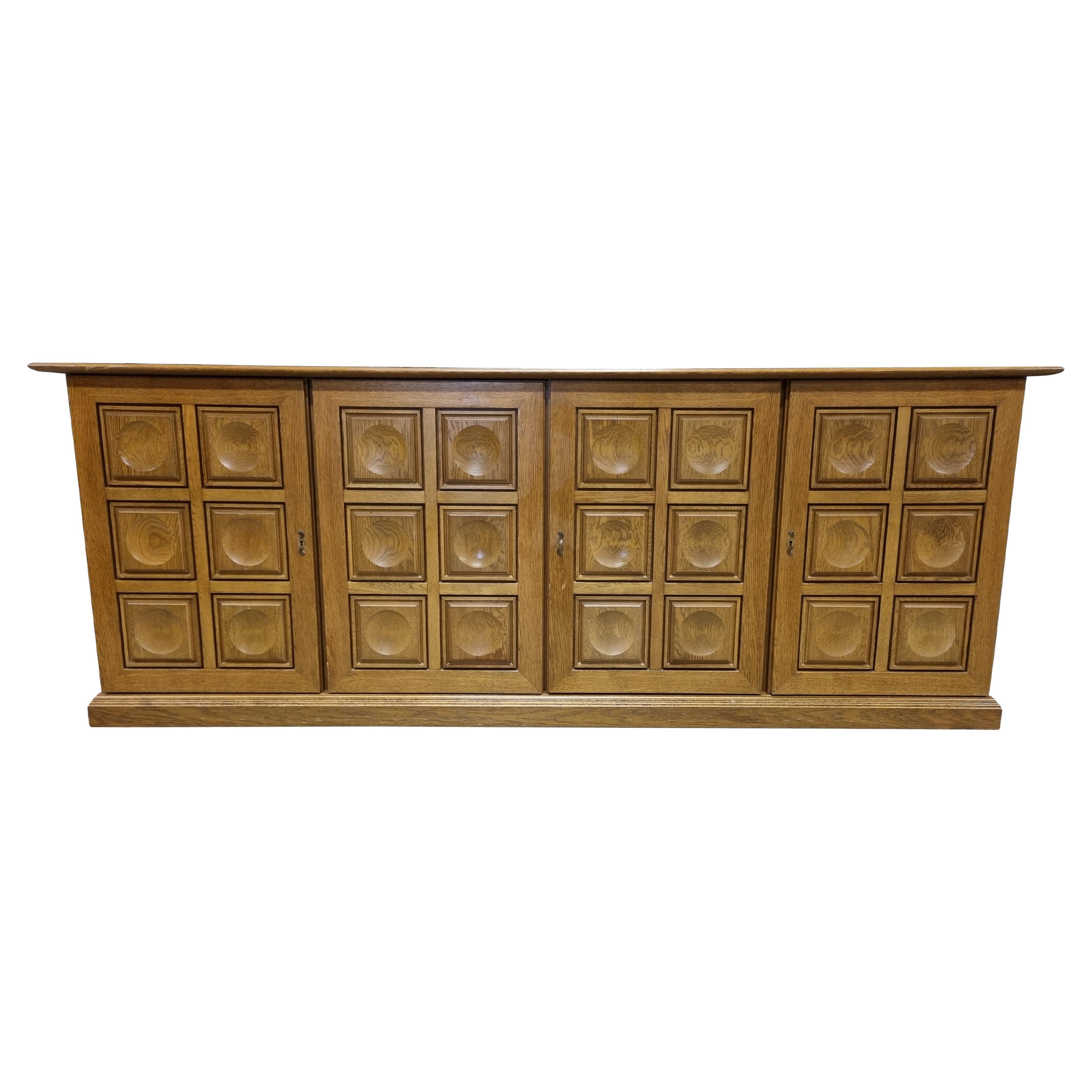 Graphical Brutalist Credenza, 1970s