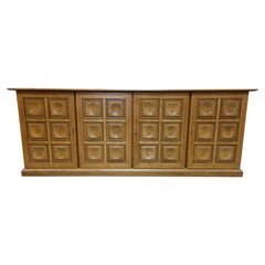Graphical Brutalist Credenza, 1970s