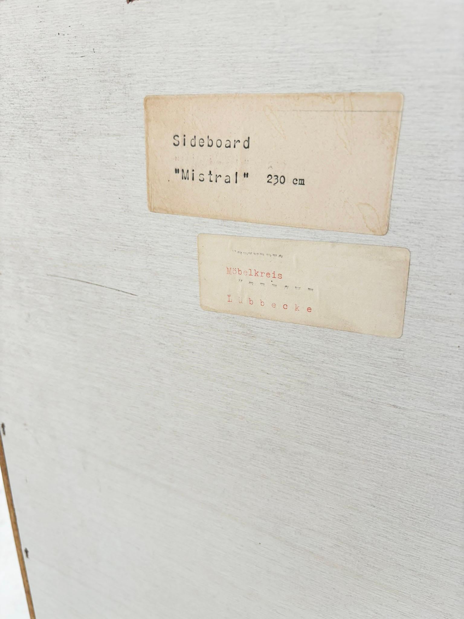 Graphical brutalist oak sideboard by Gerard Bartels 3
