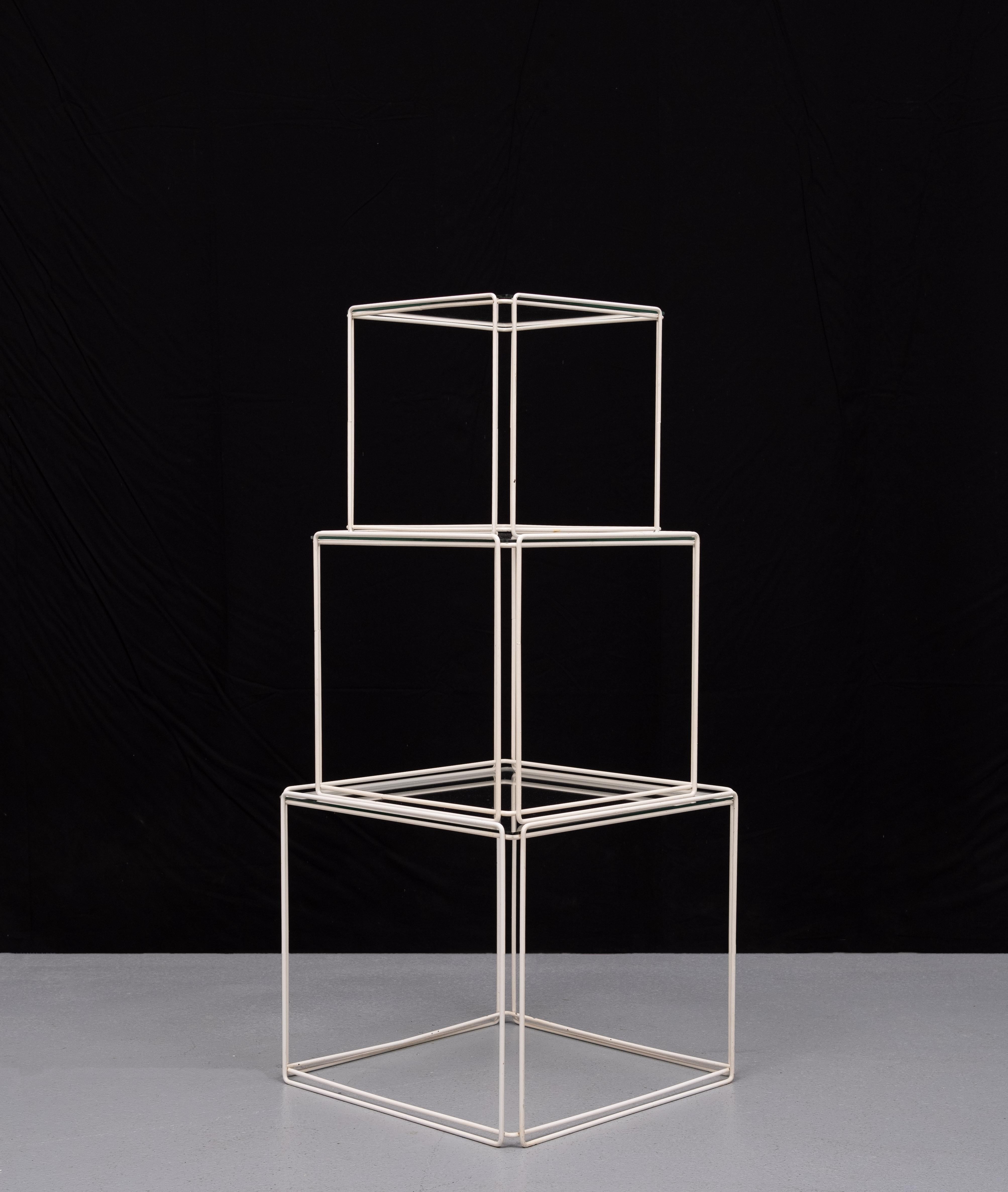 Late 20th Century Graphical ''Isocele''  Nesting Tables by Max Sauze   1970s  France For Sale