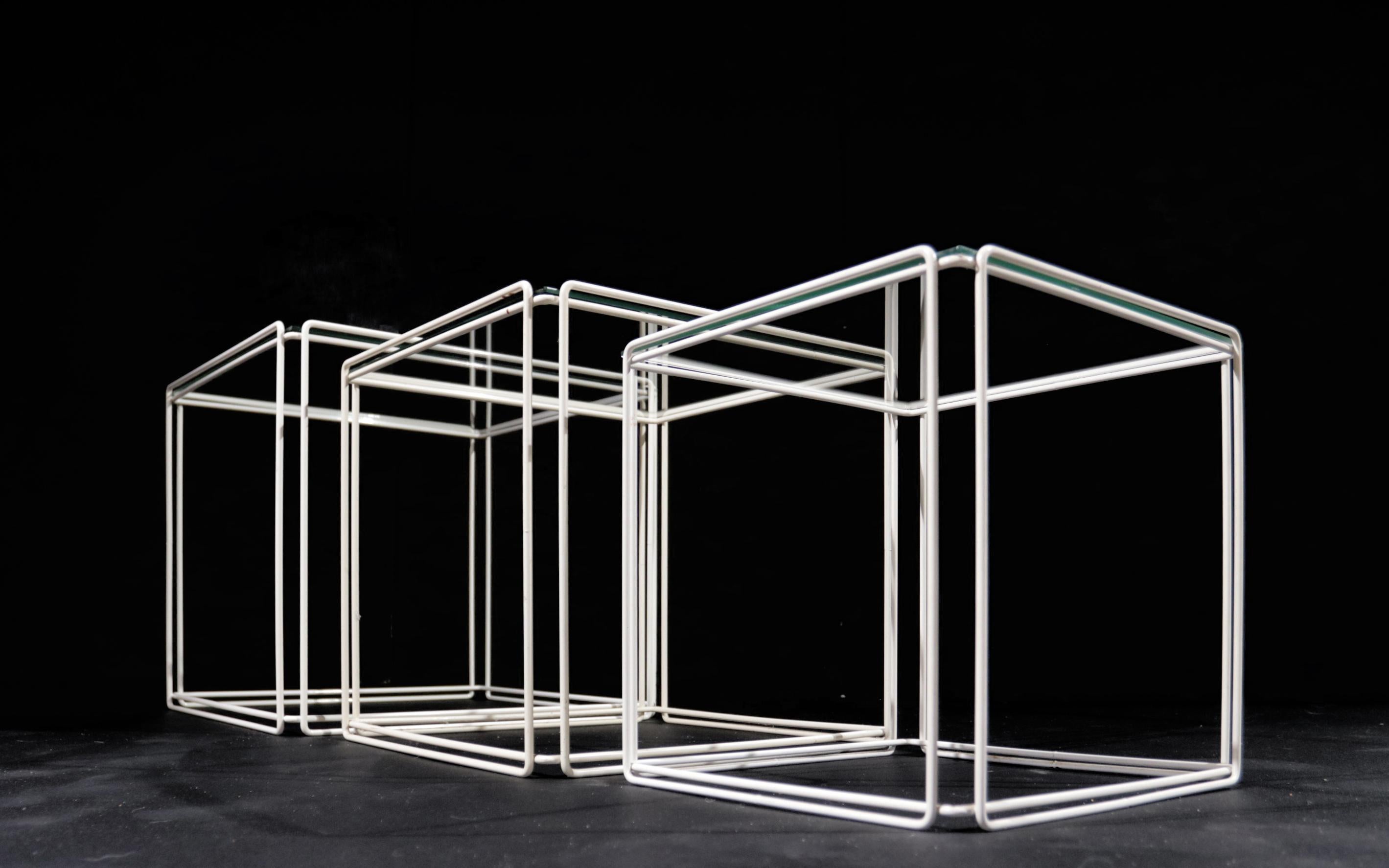 Graphical Isocele Nesting Tables Max Sauze Atrow, 1970s 4