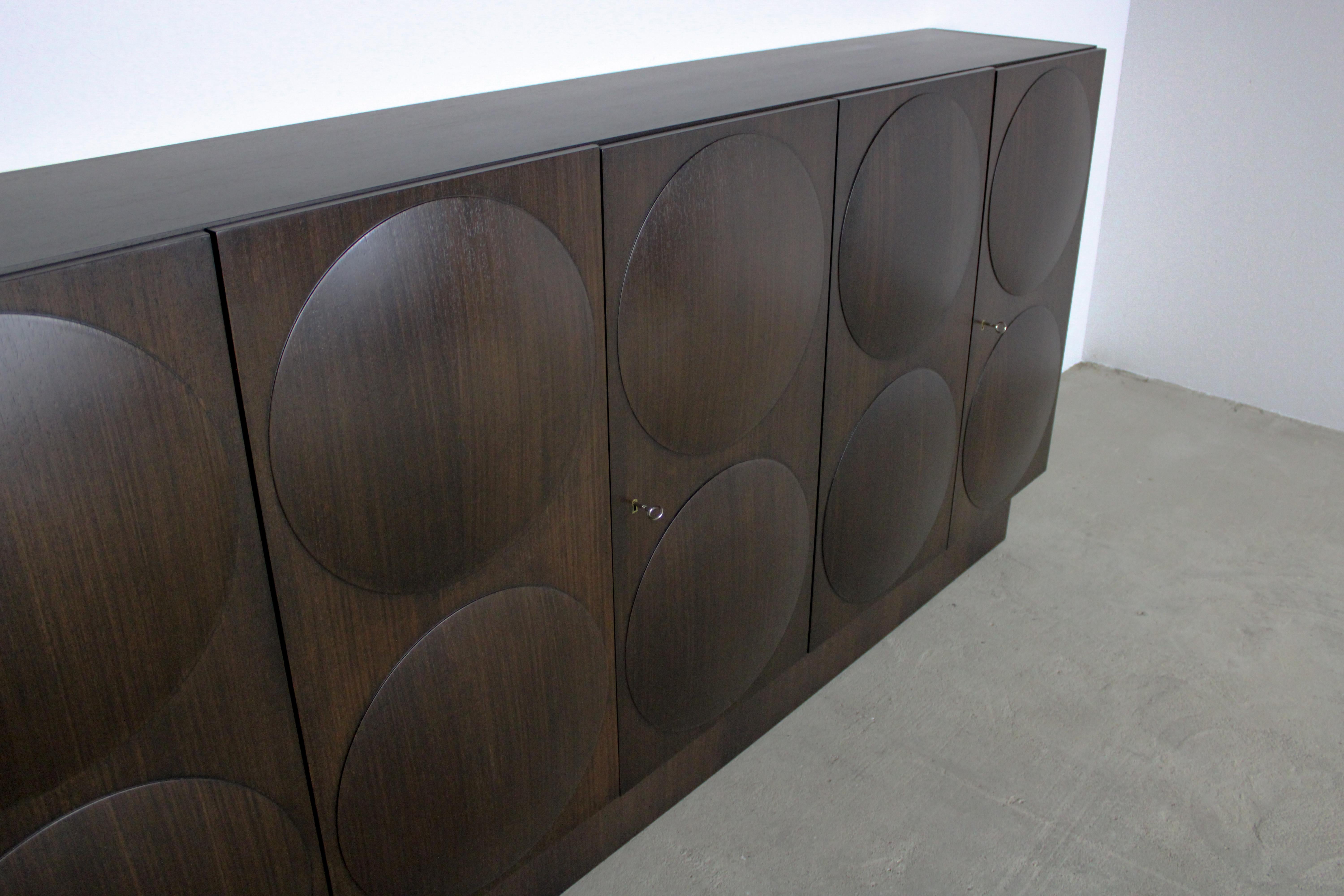 Mahogany Graphical Sideboard by de Coene