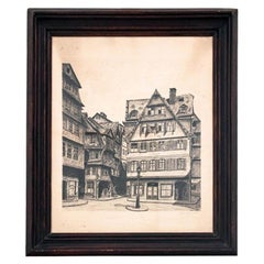 Vintage Graphics "City Square", Viggo Bang, 1941