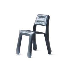 Chaise sculpturale Chippensteel 0,5 en acier au carbone graphite de Zieta
