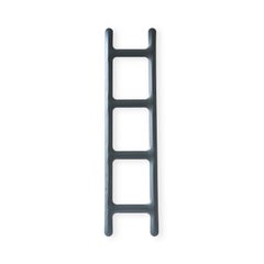 Graphite Carbon Steel Drab Sculptural Hanger by Zieta