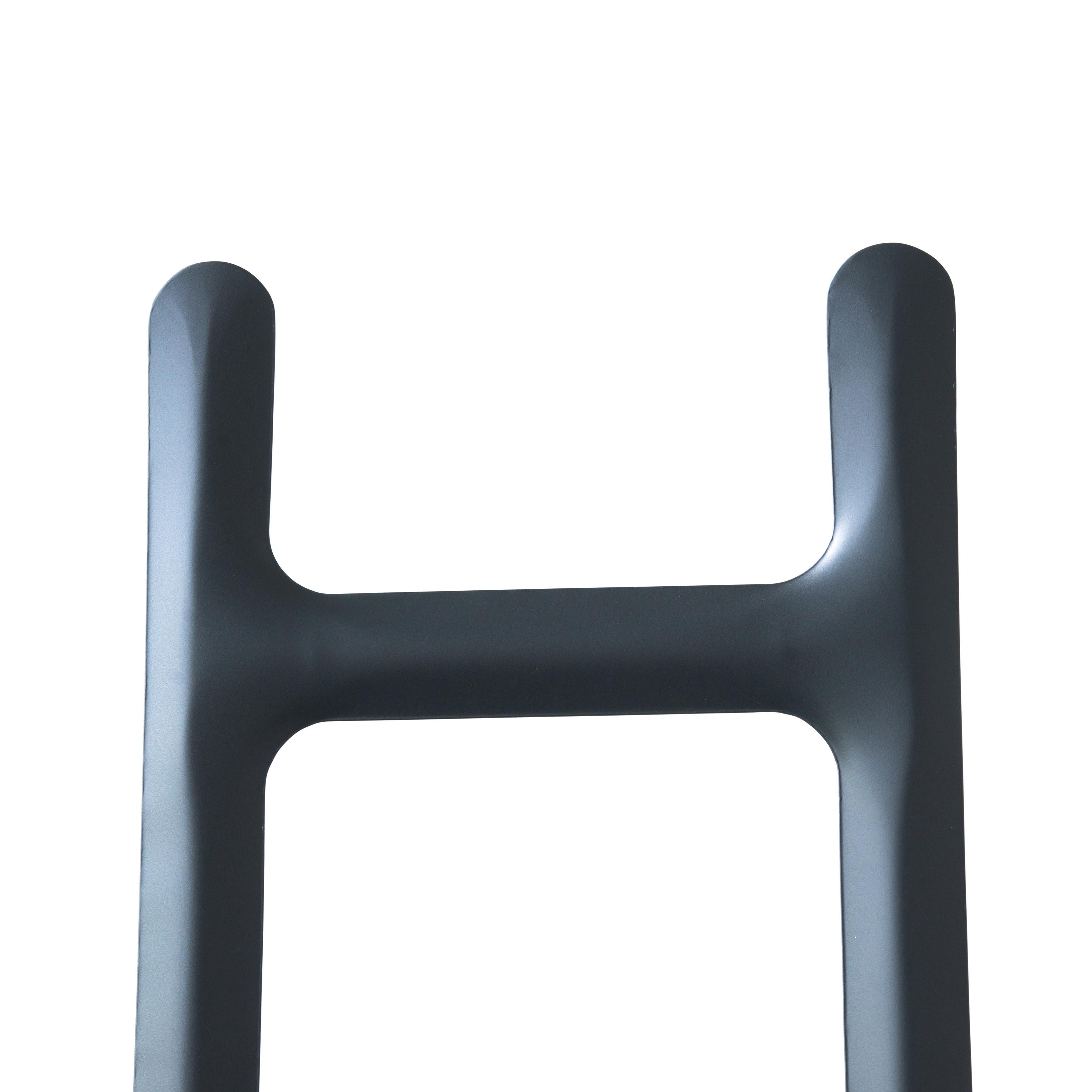 Organic Modern Graphite Carbon Steel Drab Sculptural Hanger by Zieta For Sale